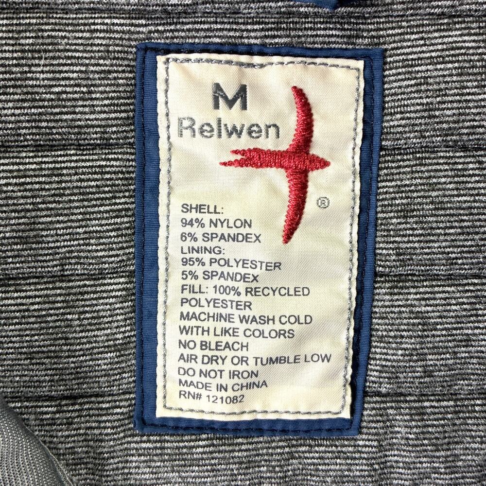 Relwen Jacket Men M Black Navy Windzip Popover Quilted Nylon Preppy Huckberry - Picture 12 of 12